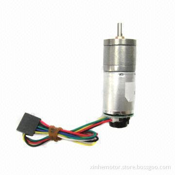 25D/25Dx48L Geared motor with 48CPR encoder, low noise, large torque and long lifespan
